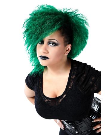MANIC PANIC Green Envy Hair Dye - Classic High Voltage Semi-Permanent Color (3PK) - Deep Emerald Green with Blue Undertones - Vegan & Ammonia Free for All Hair Types - Buy Online on GoSupps.com