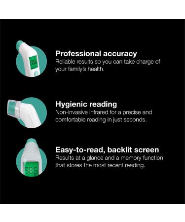 Braun TempleSwipe Digital Thermometer - Color Coded Temperature Guidance for Adults, Babies, Toddlers, and Kids - Buy Online on GoSupps.com