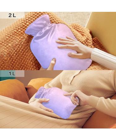 Lila Pink Gradient Hot Water Bottle with Cover | 2L Heat Bottle for Pain Relief & Sports Injuries - Buy Online on GoSupps.com