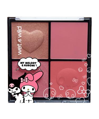 Wet n Wild My Melody + Kuromi Blush Palette  0.71 Ounce  pink