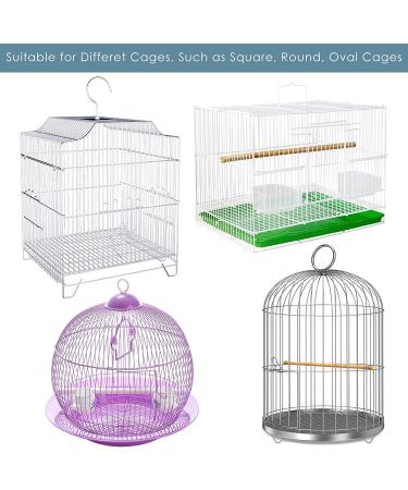 Bissap Bird Cage Seed Catcher - Adjustable Nylon Cover for Parrot Cage Seed Guard - White - Buy Online on GoSupps.com