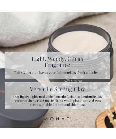 MONAT Matte Styling Clay for Men | Water & Clay Hair Paste for Thicker Hair | Net Wt. 45 ml / 1.52 fl. oz. - International Shipping Available - Buy Online on GoSupps.com