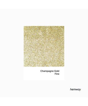 Hemway Fine Champagne Glitter - 100g Cosmetic Safe 1/64 | Premium Champagne Gold Fine Glitter for Crafts & DIY Projects - Buy Online on GoSupps.com