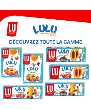 LU - LULU Strawberry Coqueline - 4 Boxes of 6 bags of 4 Lulu La Coqueline Strawberry Cakes - Soft Strawberry Filled Cake - Ideal to Take Away for Kids Snack - Set of 4x165g - Buy Online on GoSupps.com