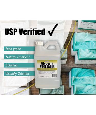 Vegetable Glycerin 64oz - All Natural USP Grade | Premium Quality Liquid | Emollient | Skin & Hair Benefits | DIY Beauty - Buy Online on GoSupps.com
