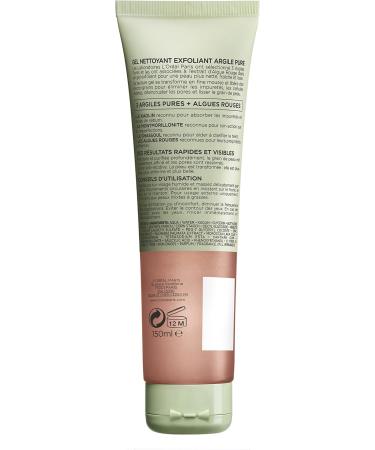 L 'Oreal Paris Gel Exfoliant Visage Skin Expert 3 ARGILES Pure + Algues Rouges 150 ml - Buy Online on GoSupps.com