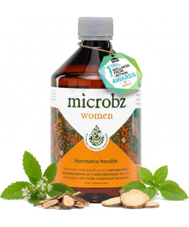Microbz Bio-Live for Women (475ml) Bio Cultures Probiotic Liquid Supplement - Multi Strain Fermented Liquid Formula with Bio Live Active Natural Cultures for Everyday Oral Use (Single)