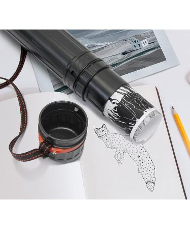 VViViD 25x4 Telescoping Black Plastic Tube | Poster Storage with Adjustable Strap - Buy Online on GoSupps.com