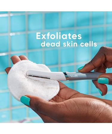 Gillette Venus Facial Razor: Exfoliating Dermaplaning Tool for Face + 2 Blade Refills | Women's Face Razors for Smooth Skin - Buy Online on GoSupps.com
