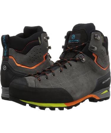 SCARPA Men's Zodiac Plus GTX Backpacking Boots, Size 10.5 Shark/Orange - Buy Online on GoSupps.com