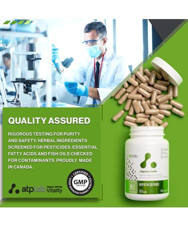 ATP LAB | Hepatik Defense 120 caps | Helps to Support Liver Function with a Highly Concentrated Liver detoxification Formula - Buy Online on GoSupps.com