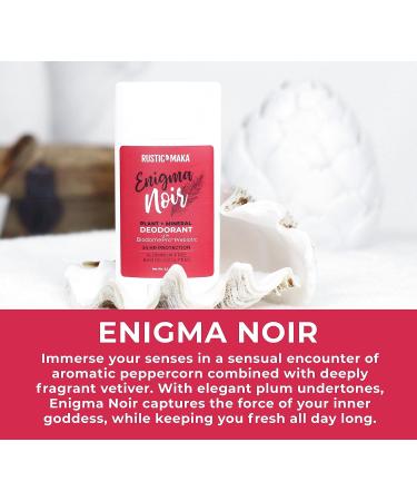 Rustic MAKA Enigma Noir Natural Deodorant for Women - Aluminum Free, Paraben Free, Vegan, Cruelty-Free - Buy Online on GoSupps.com