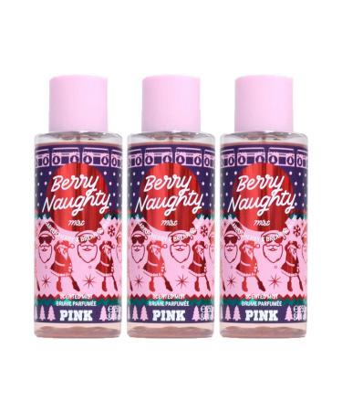 Victoria's Secret Pink Berry Naughty Body Mist Lot of 3