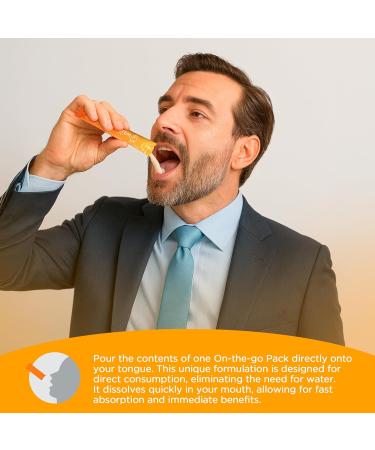 Dr. T On-The-go Packs Immune System Formula No Water Needed Direct-to-Mouth with Vitamins C E Zinc & Selenium Supports Daily Wellness Vitality & Overall Health Orange 30 Packs - Buy Online on GoSupps.com