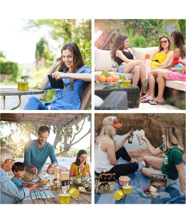 24 Pack Citronella Candles | 240H Burning Time | Natural Soy Candle Set for Outdoor Camping, Patio, BBQ | Summer Gifts - Buy Online on GoSupps.com