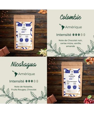 Caf Bonnac Coffret D couverte Caf s d Am rique Caf en Grain 4x250g 100% Arabica Costa Rica Honduras Nicaragua & Colombie Torr faction Artisanale Fran aise Id e Cadeau - Buy Online on GoSupps.com