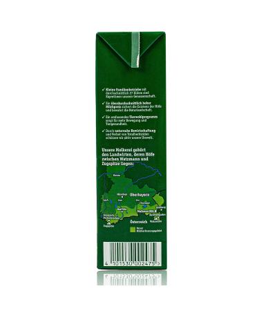 Buy Berchtesgadener Land 10-Pack H-Enforcement Milk 3.5% - Durable Mountain Farmer's Milk (1L) - Premium Quality Alpine Milk - International Shipping Available - Buy Online on GoSupps.com