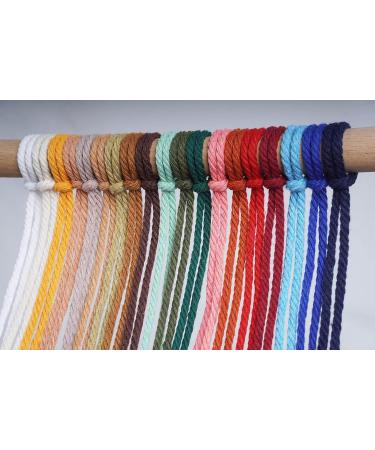 XKDOUS 4mm x 150Yards Natural Cotton Macrame Cord - 3 Strand Twisted Rope for Wall Hanging, Plant Hangers, Crafts & Knitting - Soft Undyed Cotton Rope for Decorative Projects - Buy Online on GoSupps.com