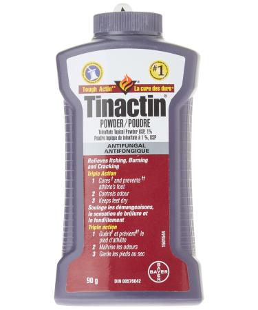 Tinactin Foot Powder Antifungal And Odour Eliminator - Antifungal Powder For Athletes Foot Treatment Tolnaftate Medicated Foot Powder - Keeps Feet Dry Relieves Itching Burning And Cracking - 90g