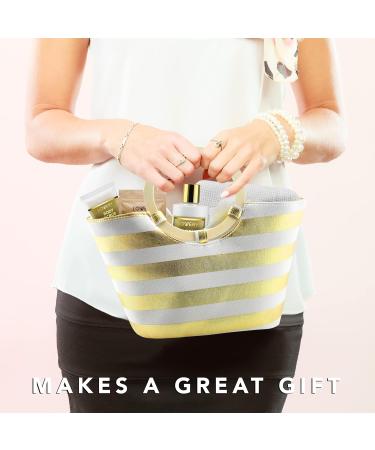 Fathers Day Home Spa Kit Gift Set - Honey Almond Bath Sets for Men & Women | Luxury Bath & Shower Package with Shower Gel, Body Lotion, Scrub, Hand Cream, Bath Pillow & More in Gift-Ready Tote Bag - Buy Online on GoSupps.com