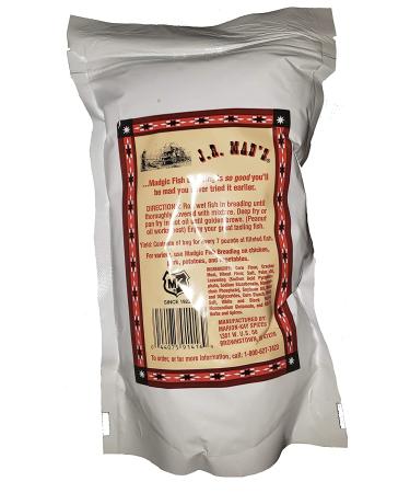 J.R Mads Madgic fish breading  seasoned crispy fish fry seafood breading  season coating mix for fish 20 oz - Buy Online on GoSupps.com