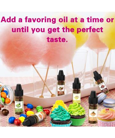 Food Flavoring Oil - Concentrated Candy Flavors 6 Liquid Lip Gloss Flavoring Oil Almond Butter Pecan Pistachio Flavor Oil for Baking Cooking Slime Making Drinks Water & Oil Soluble - 0.25 Fl Oz - Buy Online on GoSupps.com
