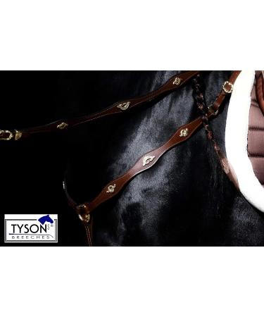 Jose Breastplate Show - Portuguese & Spanish Black/Brown for VB WB XF XXF Calfblood - Buy Online on GoSupps.com