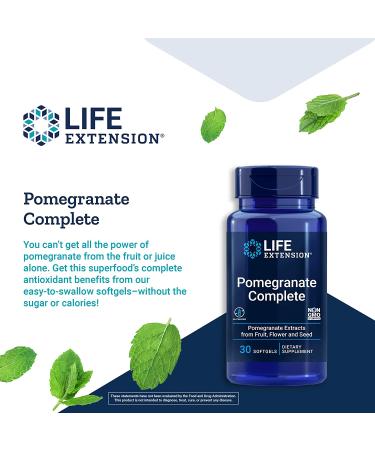 Buy Life Extension Pomegranate Complete 30 Softgels | Antioxidant Support & Health Boost - Buy Online on GoSupps.com
