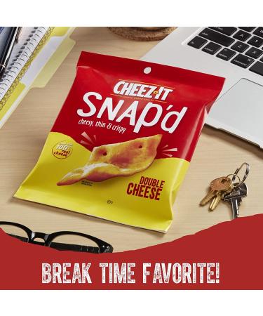 Cheez-It Snap'd Double Cheese Cracker Chips - Thin & Crunchy Lunch Snack - 9oz Bag (12 Packs) - Buy Online on GoSupps.com