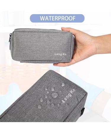 BOMKEE Portable Insulin Cooler Travel Case - Insulin Pen and Vials Storage - Insulated Diabetes Medicine Cool Bag with Ice Packs - Grey - Buy Online on GoSupps.com