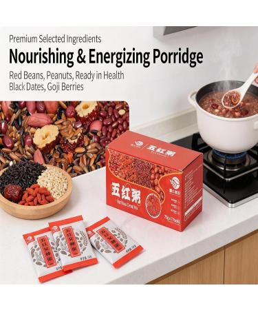 Bouillie De C r ales M lang es 5 Ingr dients 525 G (7 Sachets Individuels) | Congee Grains Grossiers Sain Cuisson Facile For Le Petit-d jeuner/repas/collation D licieux Et Nutritif - Buy Online on GoSupps.com