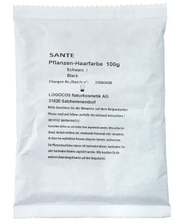 Sante Naturkosmetik Herbal Hair Color Powder - Black 100g (Pack of 2) | Natural & Vegan Hair Dye for International Shipping - Buy Online on GoSupps.com
