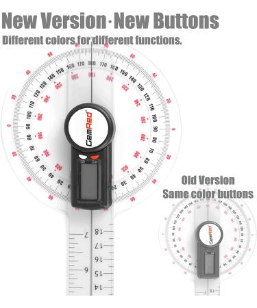 GemRed 12 Digital Goniometer for ROM Measurement (New Version) | 300mm - Buy Online on GoSupps.com