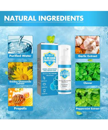 Herbal Brightening Oral Repair Foam Herbal Super Whitening Teeth Teeth Whitening Foam Mousse Jorondy Teeth Mouthwash Teeth Whitening Foam Teeth Whitening Mouthwash - Buy Online on GoSupps.com