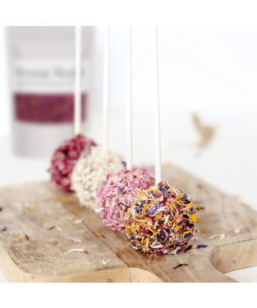 Rosie Rose Edible Flowers - Sunset Mix 50g Dried Rose Petals for Wedding Cakes & Baking - Natural Edible Decoration - Buy Online on GoSupps.com