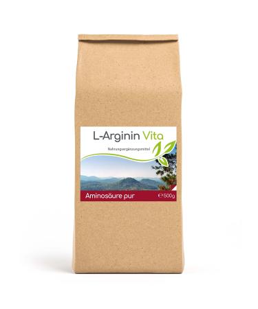 Cellavita | L-Arginine (Arginine HCL) Amino Acid Pump Supplement Fitness (500g in a storage bag)