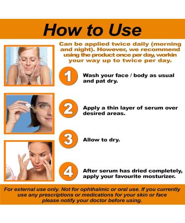 Vitamin C Serum with Hyaluronic Acid Retinol & Niacinamide Anti-Aging Reduce Fine Lines Dark Spots & Brighten Skin (1 oz - Buy Online on GoSupps.com