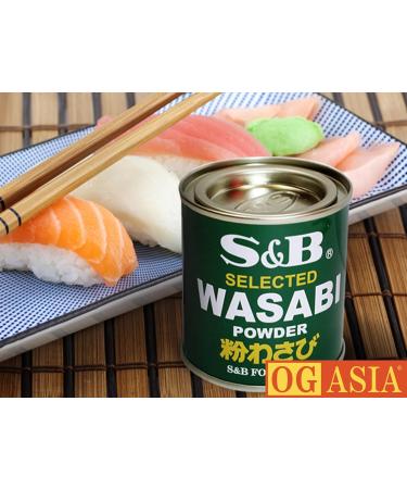 S&B Lot de 2 paquets de poudre Wasabi japonaise naturelle et sans additifs artificiels OG ASIA 60 g - Buy Online on GoSupps.com