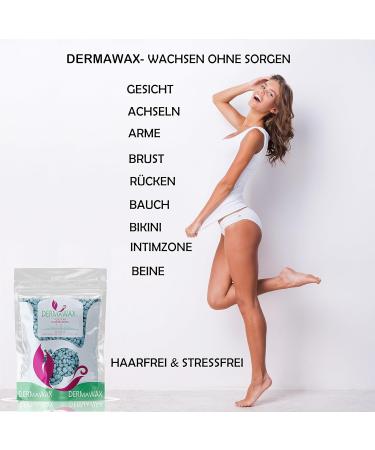 Dermawax Aloe Vera Wax Pearls - Stripless Hair Removal Wax for Brazilian Intimate Legs Face Arms & Back - 400g (1 Pack) - Ideal for Men & Women - Buy Online on GoSupps.com