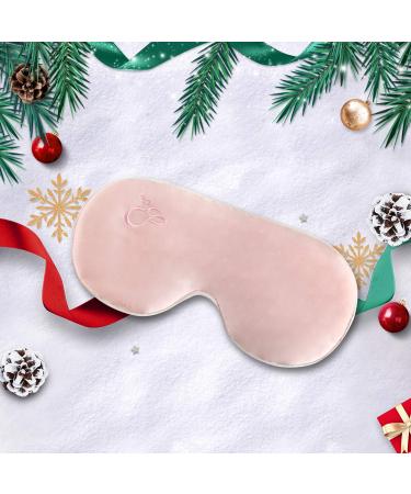 Alittlecloud Silk Sleep Eye Mask for Men & Women | Warm/Cold Steam for Dry, Tired Eyes | Pink | Alleviate Puffy Eyes & Dark Circles - Buy Online on GoSupps.com