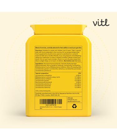 Vitl Active Pro Bio Probiotic Daily Supplement - 30 High-Strength Capsules with 14 Billion Live Cultures Per Tablet - Help Keep Your Gut Healthy - Strengthen Immunity & Support Brain Function Active Pro Bio 30 count (Pack of 1) - Buy Online on GoSupps.com
