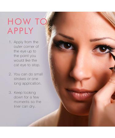 Beauty For Real Jet Black Liquid Eyeliner - 24-Hour Wear - Waterproof Formula - Buy Online on GoSupps.com
