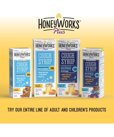 HoneyWorks Cough Syrup for Kids with Organic Honey Day/Night Bundle 4 Oz (Pack of 2) Cough suppressant for Kids with Dark Honey 2-Pack Bundle - Buy Online on GoSupps.com