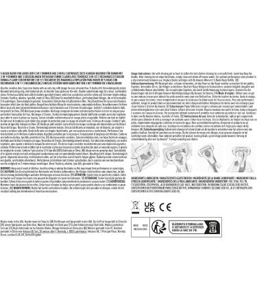 Amazon Women's 5-Blade Razor with 3-in-1 Trimmer + 3 Refills, Pink - 1 Razor, 1 Trimmer, 3 Refills - Solimo Brand - Pack of 1 - Buy Online on GoSupps.com