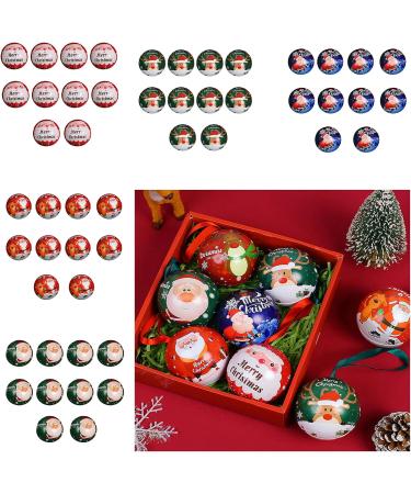 lxuebaix 10pieces Christmas Candy Jar Hanging Decorations Santa Elk Pattern Tinplate Candy Box Christmas Tree Pendants Gifts Christmas Elk - Buy Online on GoSupps.com