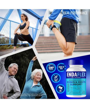 Endaflex Capsules Advanced Joint Support Supplement Pills for Mobility and Comfort - Maximum Strength Official Enda Flex Joint Support All Natural Formula Premium Enda-Flex Reviews (3 Pack) - Buy Online on GoSupps.com