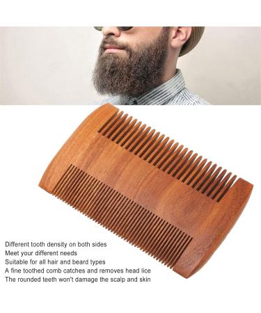 Australian Rosewood Double Sided Lice & Beard Comb | Fine Toothed Grate Comb for Grooming | International Shipping - Buy Online on GoSupps.com