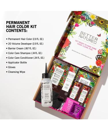 4N Medium Natural Brown Permanent Hair Color Dye Kit - Long-Lasting Radiant Color Includes Developer Barrier Cream Gloves & More - Buy Online on GoSupps.com