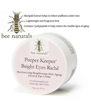 Bee Naturals Peeper Keeper Bright Eyes Riche - Anti-Aging Eye Cream - Buy Online on GoSupps.com