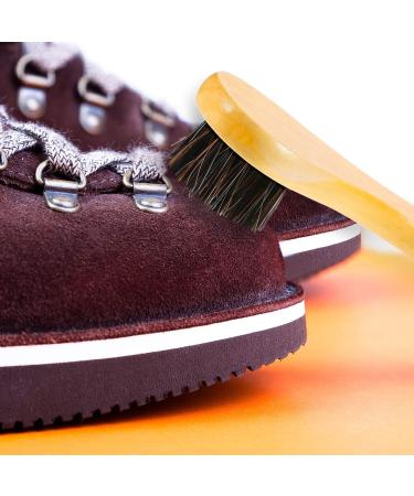 Jovitec 5 Pack Horsehair Shoe Polish Dauber Brush Set | Wooden Handle Shoe & Bag Care Brushes - Light Yellow - Buy Online on GoSupps.com